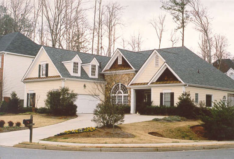 Ranch House Plan #009-00001 Elevation Photo