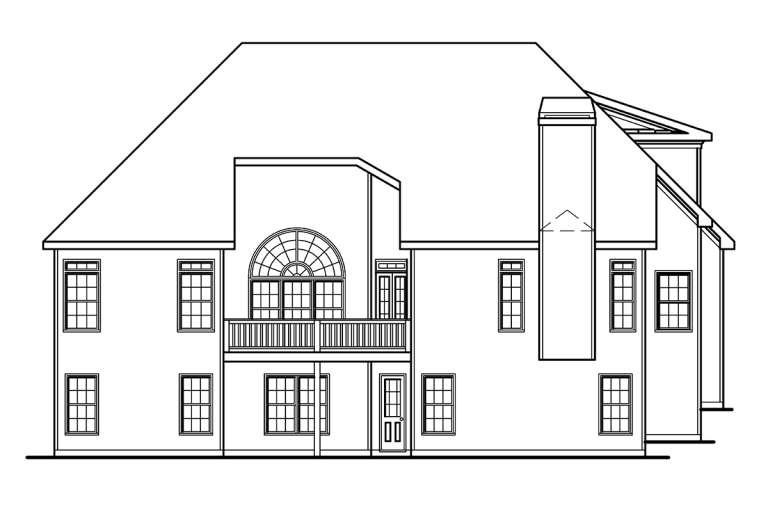 Ranch House Plan #009-00001 Elevation Photo