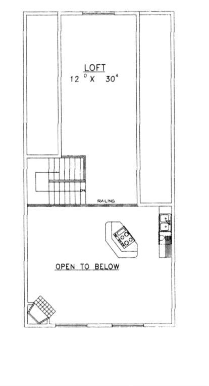 Loft Floor for House Plan #039-00359