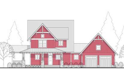Country House Plan #650-00001 Elevation Photo