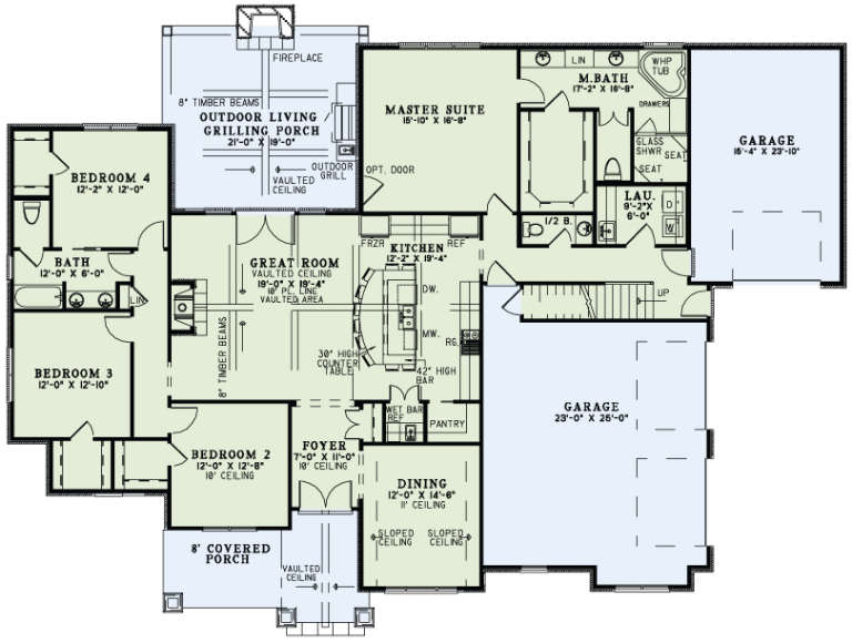 House Plan House Plan #17002 Drawing 1