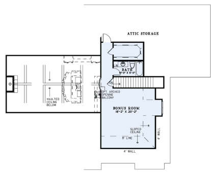 Bonus Room for House Plan #110-01028