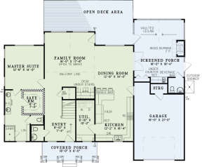 Floorplan 1 for House Plan #110-01029