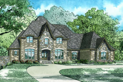 4 Bed, 3 Bath, 6096 Square Foot House Plan - #110-01030
