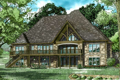 Luxury House Plan #110-01030 Elevation Photo