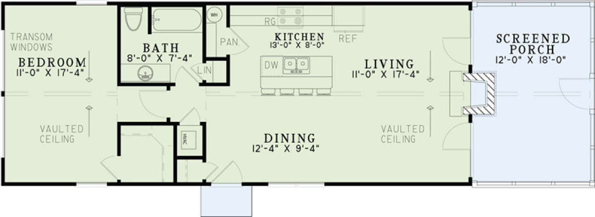 Main Floor Plan for House Plan #110-01035