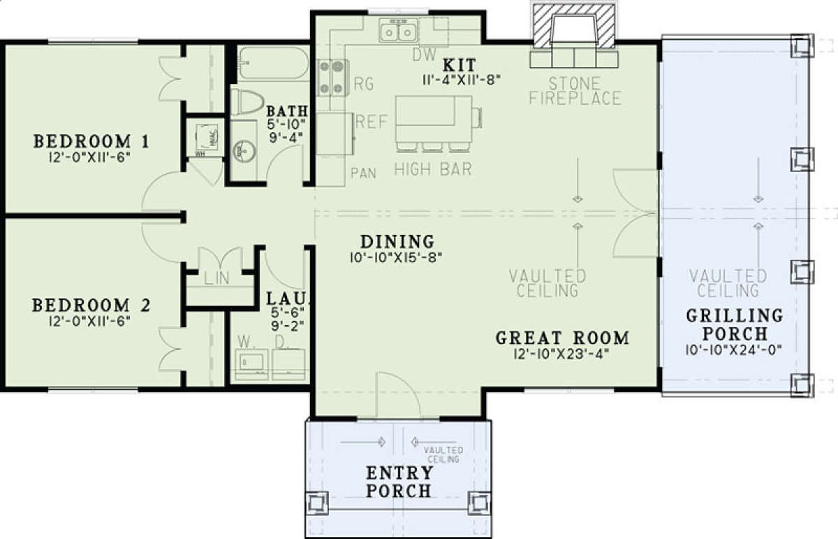 Floorplan 1 for House Plan #110-01036