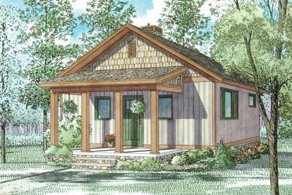 Cottage House Plan #110-01038 Elevation Photo