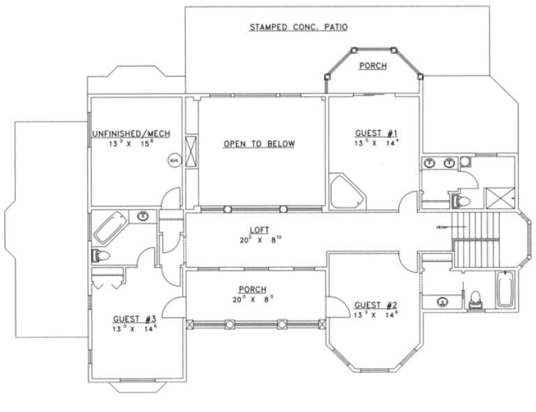 House Plan House Plan #1702 Drawing 3