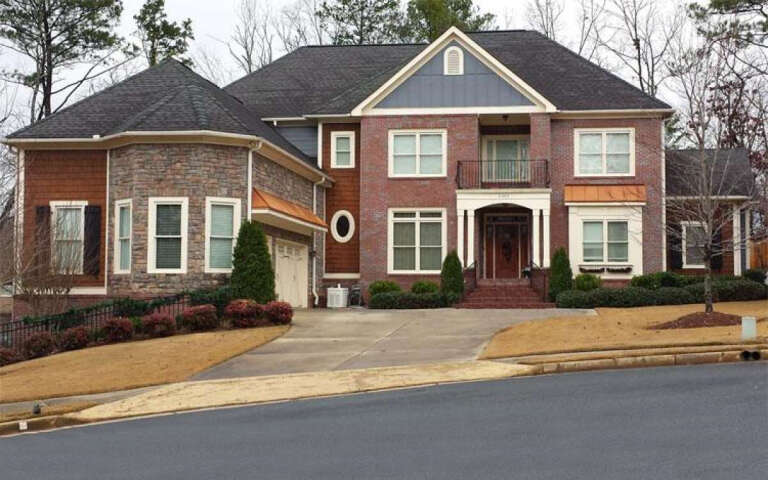 House Plan House Plan #17027 Angled Front Elevation 