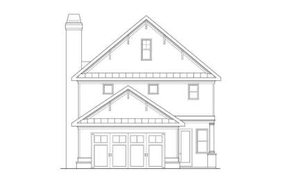 Colonial House Plan #009-00260 Elevation Photo