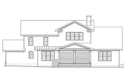 Country House Plan #009-00261 Elevation Photo