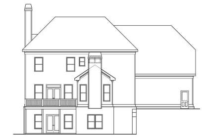 Colonial House Plan #009-00262 Elevation Photo