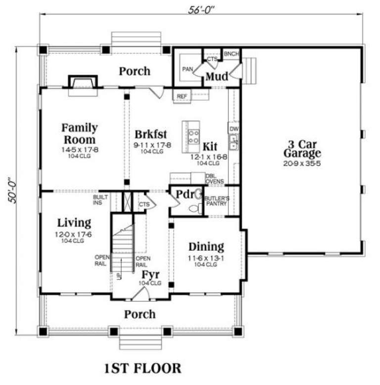 House Plan House Plan #17039 Drawing 1