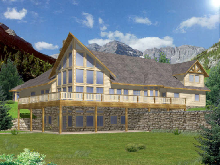 House Plan House Plan #1704 Rear Elevation