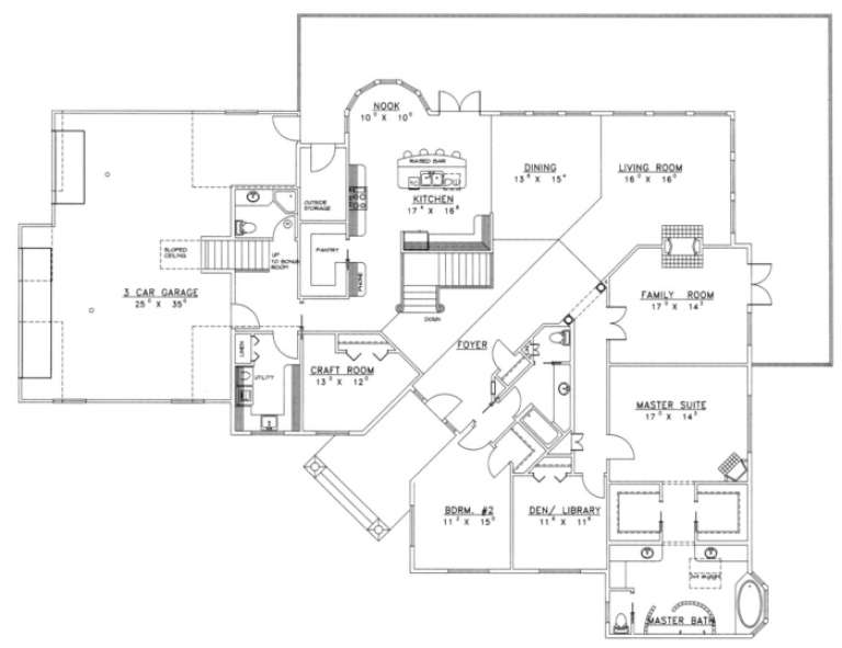 House Plan House Plan #1704 Drawing 2