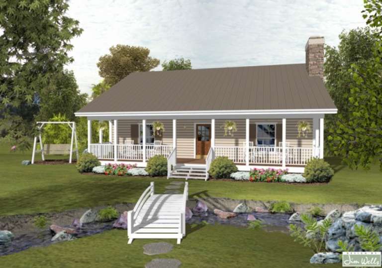 Country House Plan #036-00172 Elevation Photo