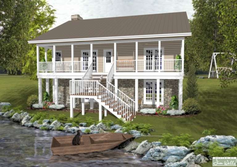 Country House Plan #036-00172 Elevation Photo