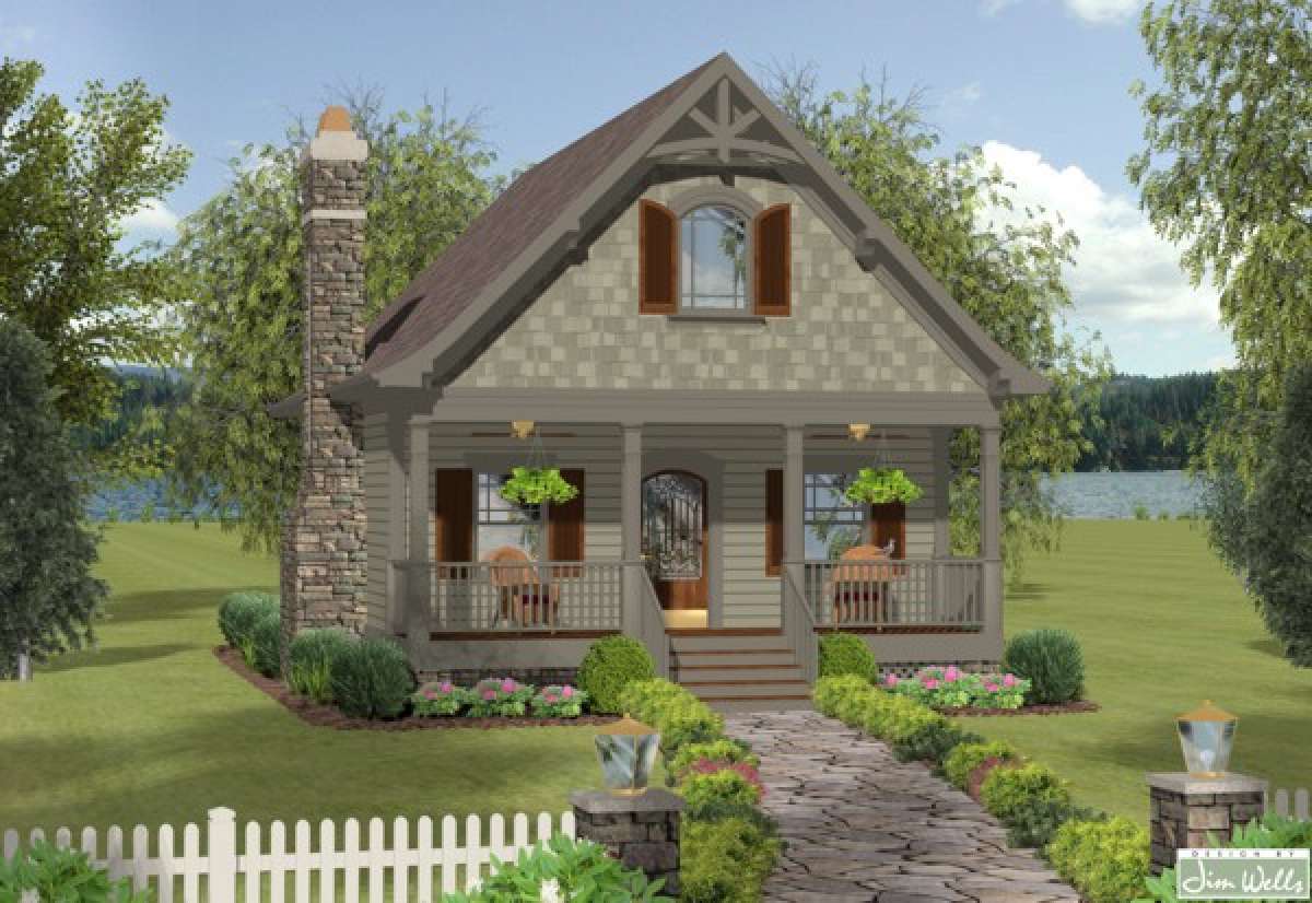 Cottage House Plan #036-00173 Elevation Photo