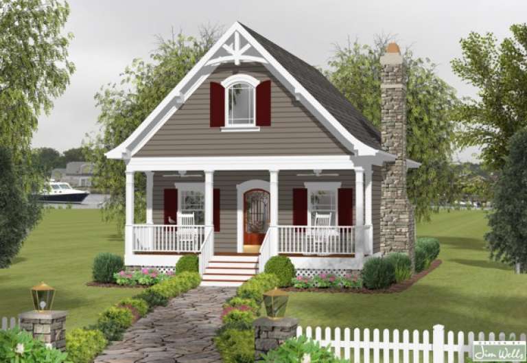 Cottage House Plan #036-00174 Elevation Photo