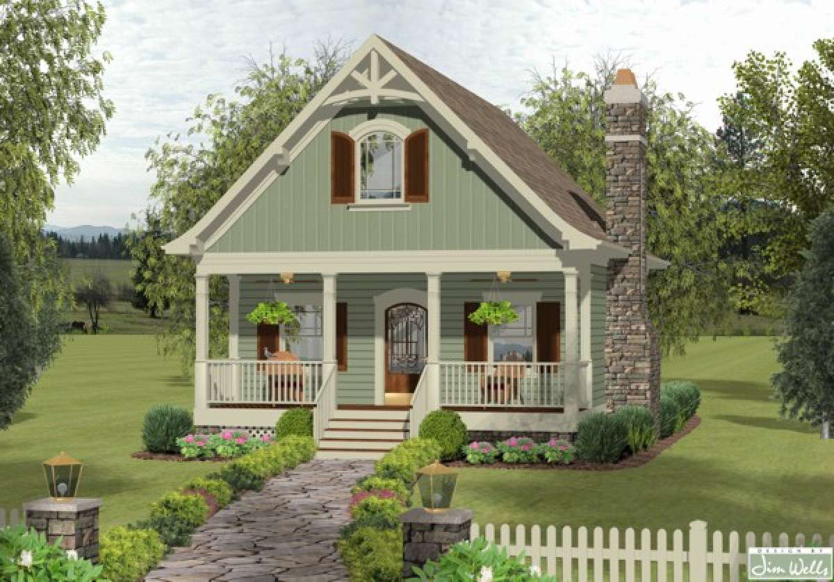 Cottage House Plan #036-00175 Elevation Photo