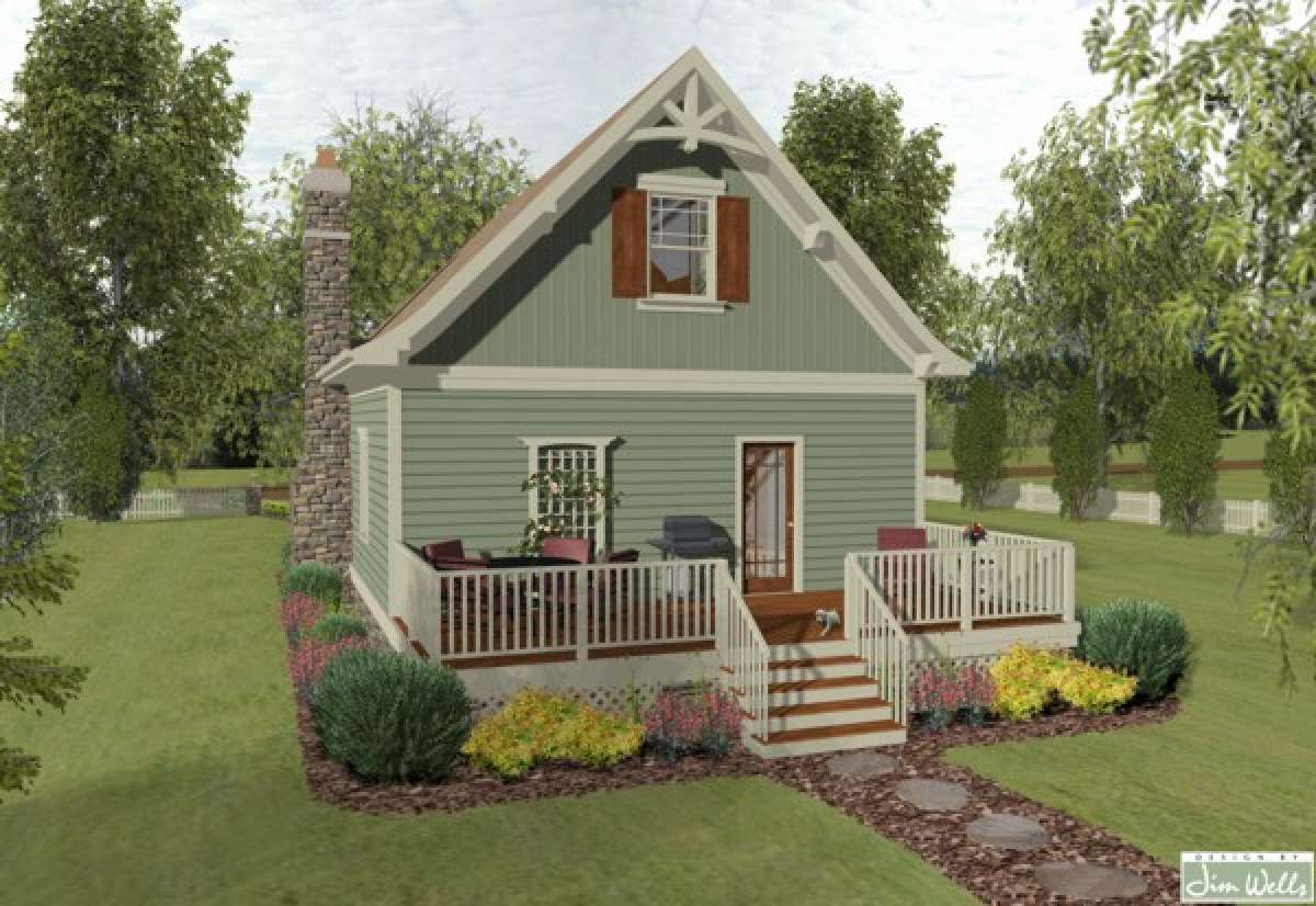 Cottage House Plan #036-00175 Elevation Photo