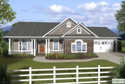 Craftsman House Plan #036-00178 Elevation Photo