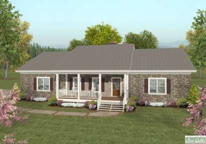 2 Bed, 2 Bath, 1500 Square Foot House Plan - #036-00179