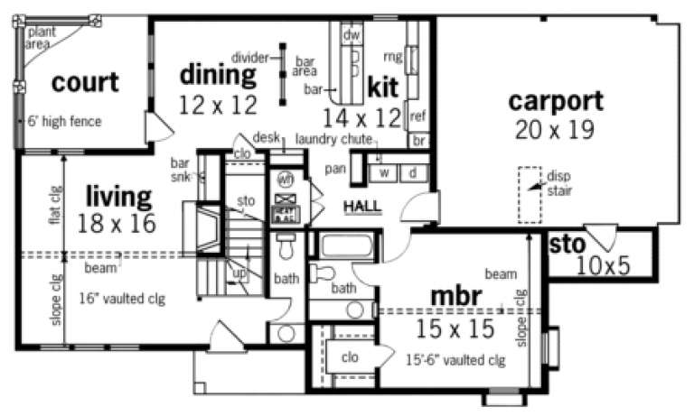 House Plan House Plan #1705 Drawing 1