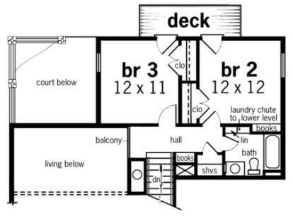 Floorplan 2 for House Plan #048-00078
