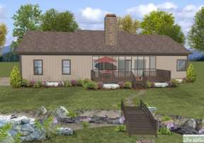 Ranch House Plan #036-00182 Elevation Photo