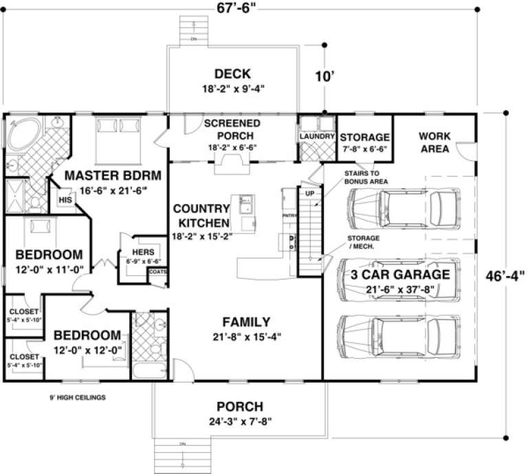 House Plan House Plan #17051 Drawing 1
