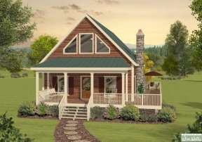 Cottage House Plan #036-00183 Elevation Photo