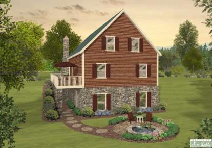 Cottage House Plan #036-00183 Elevation Photo