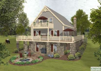 Country House Plan #036-00185 Elevation Photo