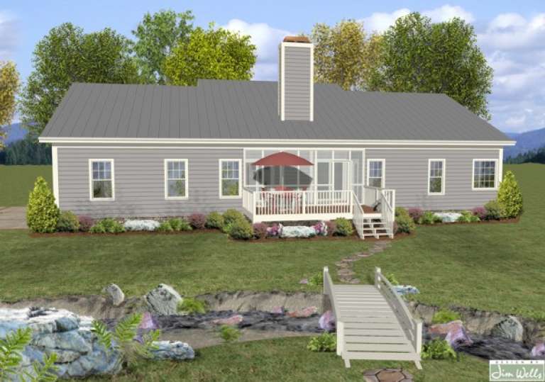 Country House Plan #036-00187 Elevation Photo