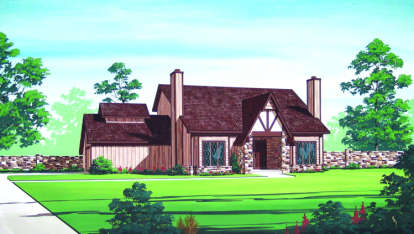 3 Bed, 2 Bath, 1616 Square Foot House Plan - #048-00079