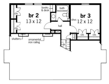 Floorplan 2 for House Plan #048-00079