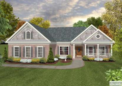 0 Bed, 3 Bath, 1700 Square Foot House Plan - #036-00197