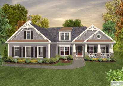 0 Bed, 4 Bath, 1700 Square Foot House Plan - #036-00198