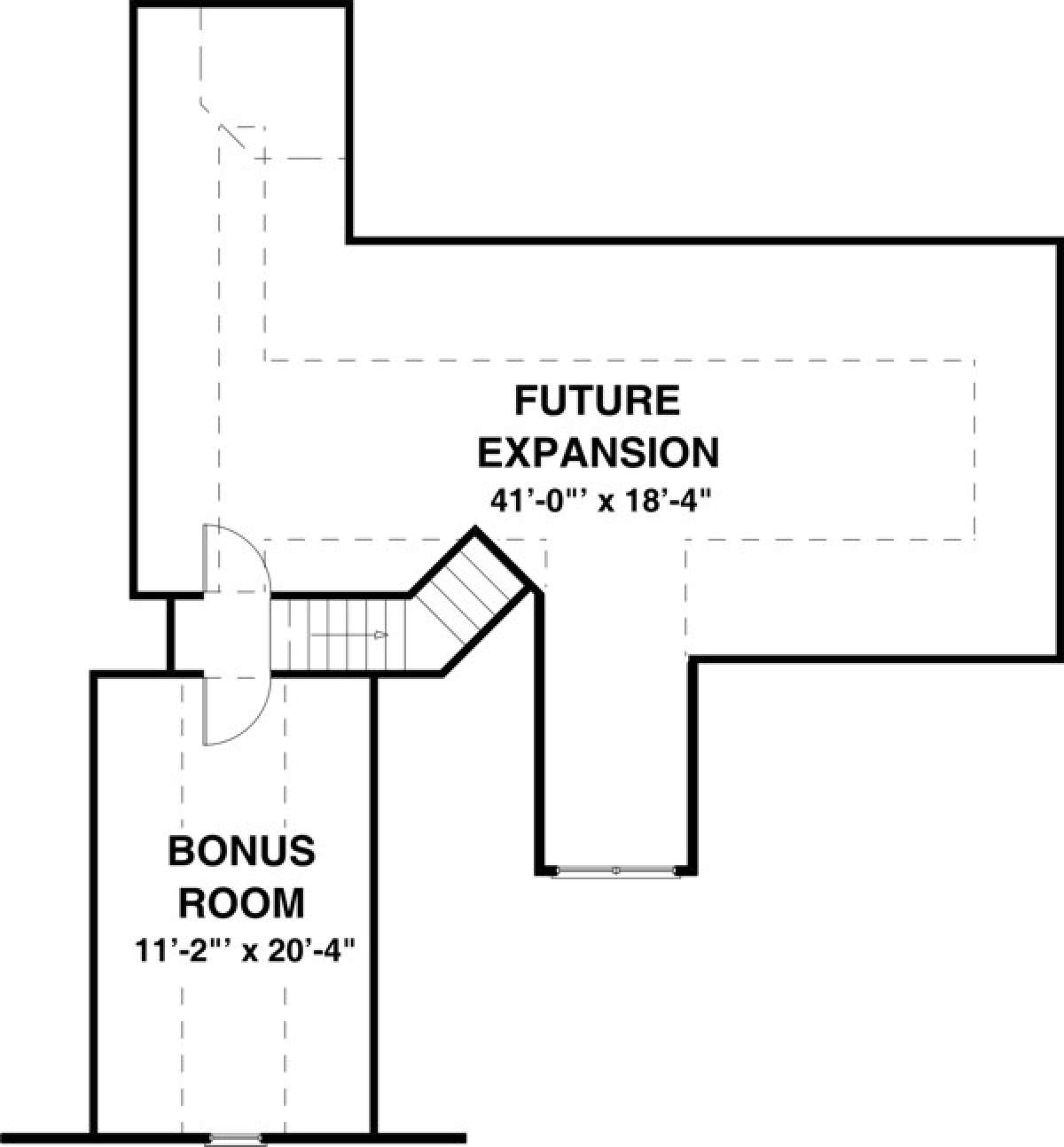 Bonus Floor Plan for House Plan #036-00198