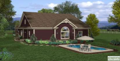 Craftsman House Plan #036-00200 Elevation Photo