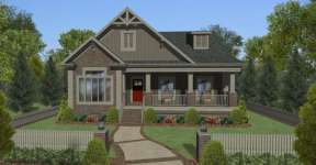 Craftsman House Plan #036-00201 Elevation Photo
