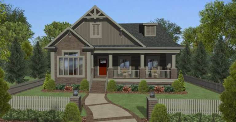 Craftsman House Plan #036-00201 Elevation Photo