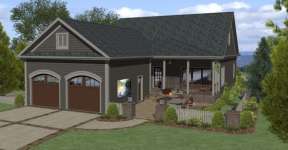 Craftsman House Plan #036-00201 Elevation Photo