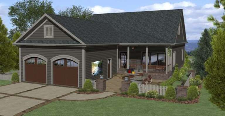 Craftsman House Plan #036-00201 Elevation Photo