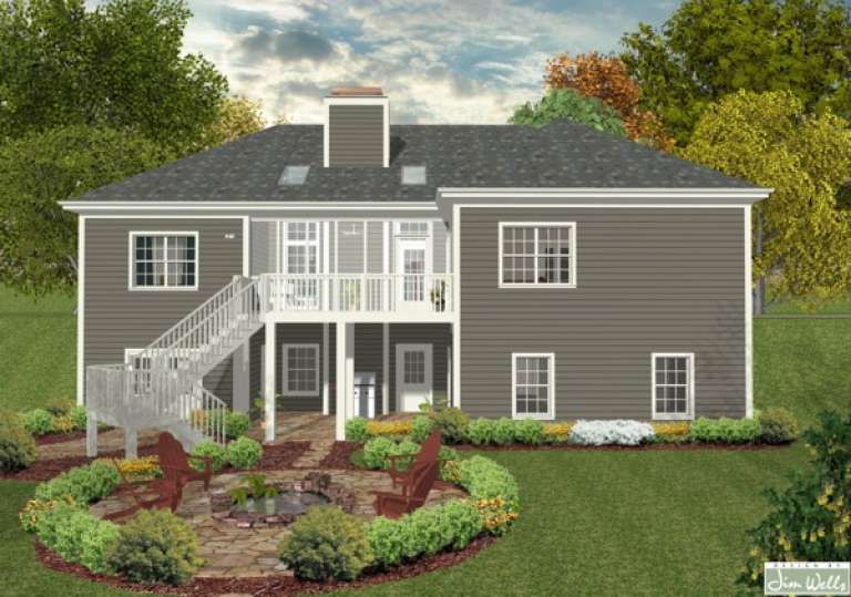 Craftsman House Plan #036-00203 Elevation Photo