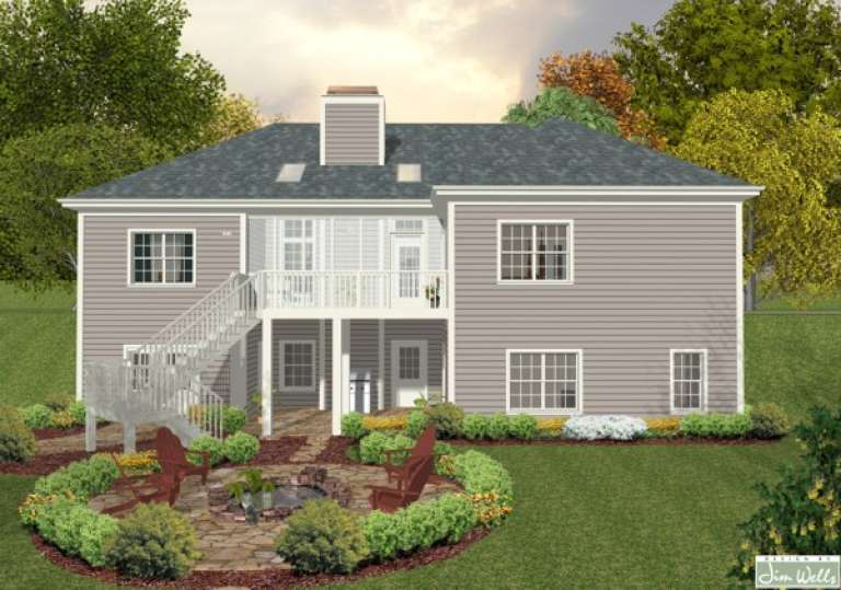 Traditional House Plan #036-00205 Elevation Photo