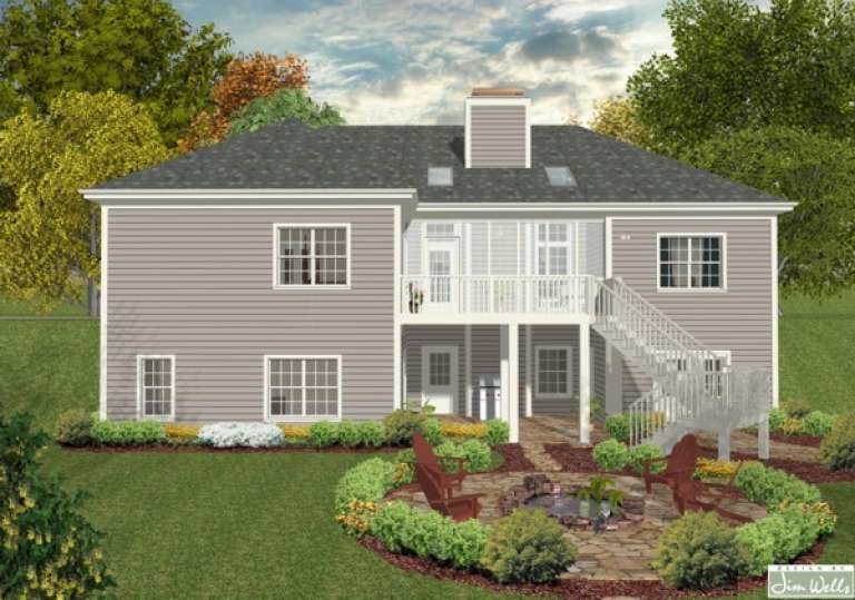 Traditional House Plan #036-00206 Elevation Photo
