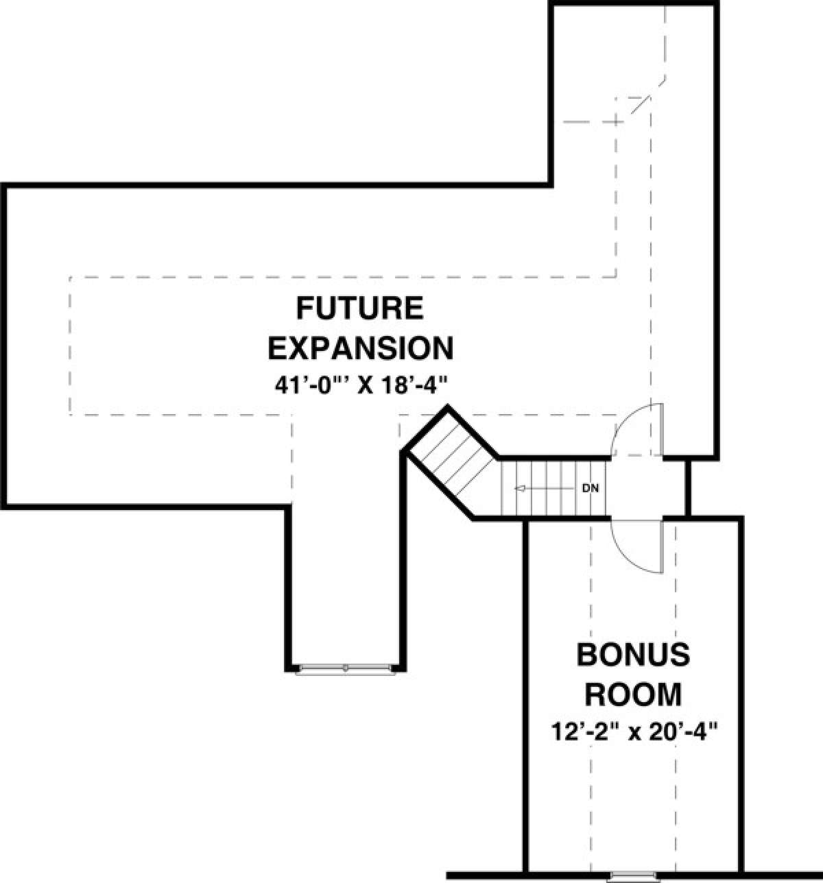 Bonus Floor Plan for House Plan #036-00208